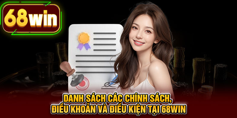 Danh sách các chính sách, điều khoản và điều kiện tại 68WIN