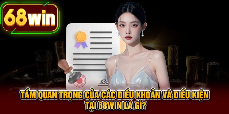 Tầm quan trọng của các điều khoản và điều kiện tại 68WIN là gì?